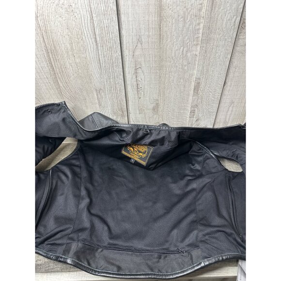 Milwaukee Leather MLM3500 Mens L Black Rider Biker Leather Vest Motorcycle - Picture 4 of 9